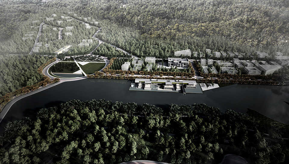 Vista aérea Parque Científico e Tecnológico Itajubá